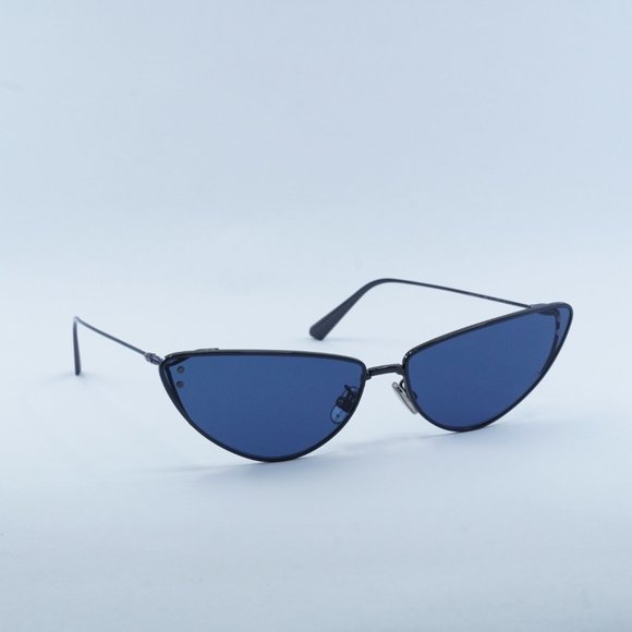 Dior MISSDIOR B1U H4B0 Sunglasses Gunmetal Cat Eye Frame, Blue Lenses - Picture 8 of 11